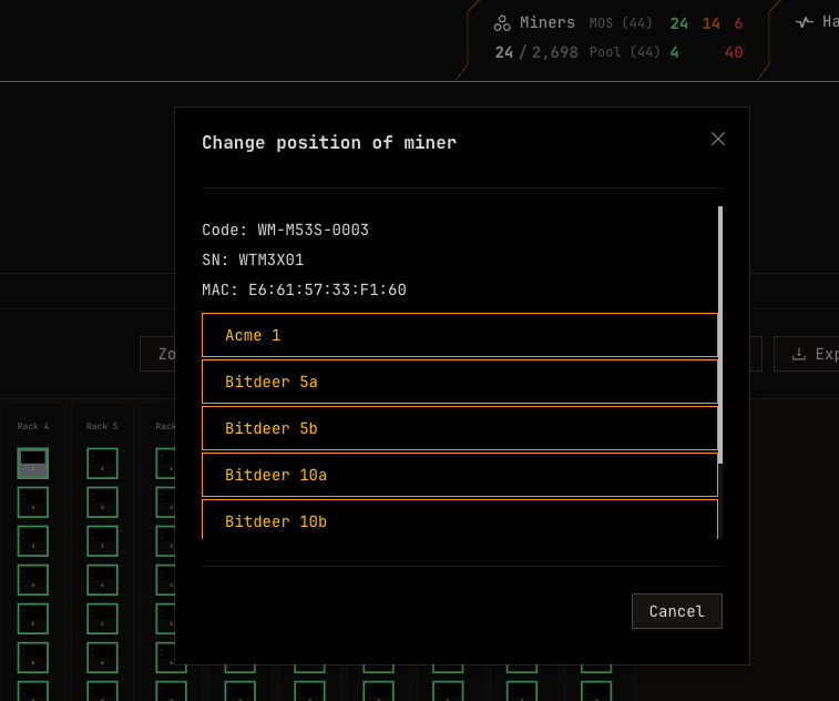 Maintenance Confirmation