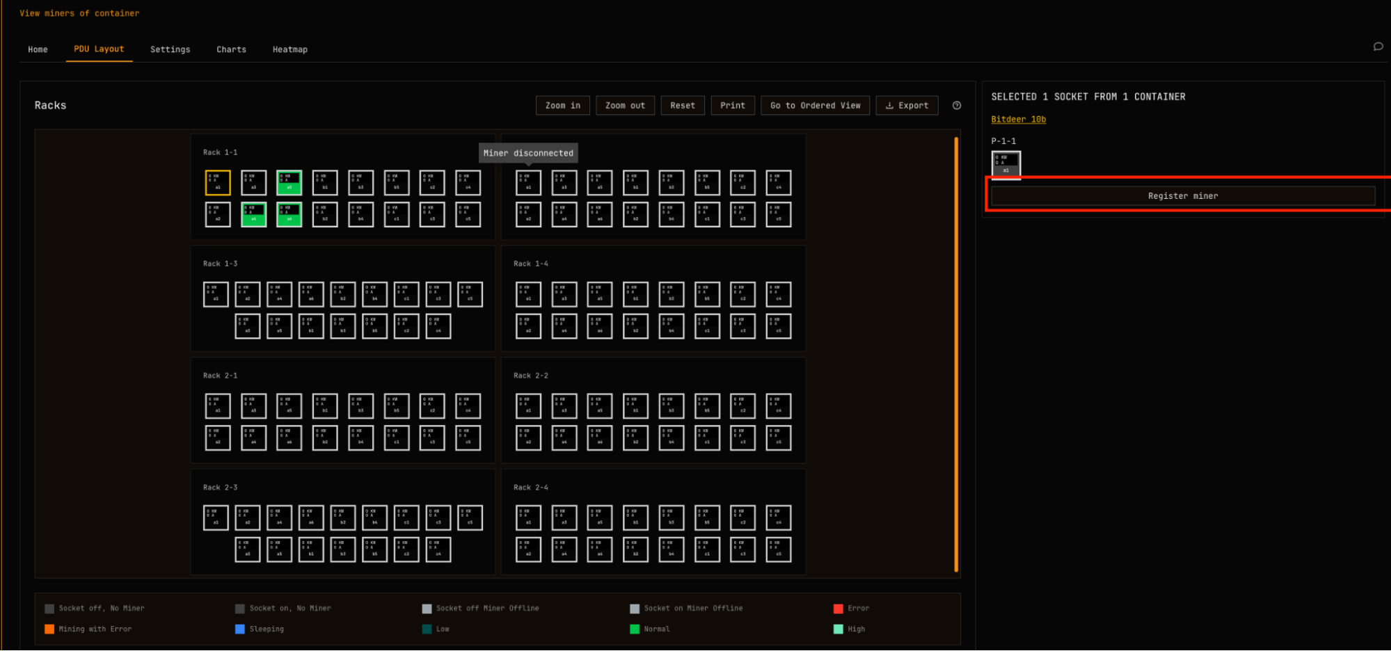 Register Miner Step 1